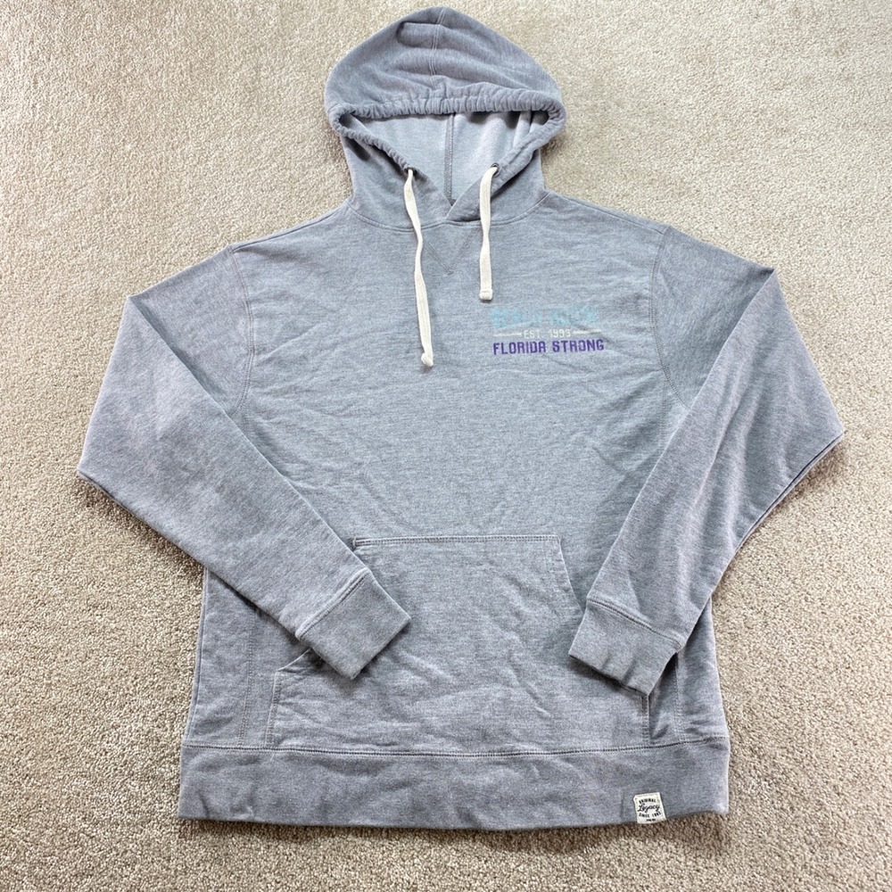 Legacy 92 Hoodie Mens XS Gray Beach House Florida Strong Anna Maria Island Sweat